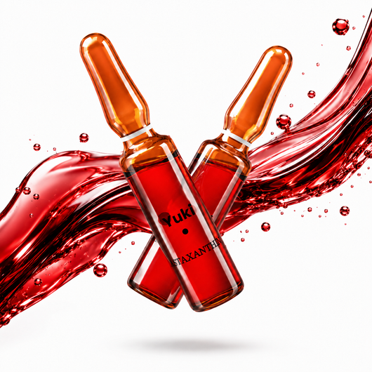 Yuki Astaxanthin ampoules with red serum